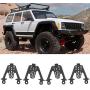 RC Car Shock Tower, Metal Adjustable Shock Damper Towers Mount Multihole Accessory for SCX10 1/10 RC Car(Black)