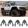 RC Car Shock Tower, Metal Adjustable Shock Damper Towers Mount Multihole Accessory for SCX10 1/10 RC Car(Black)