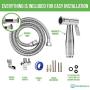 Purrfectzone Bidet Sprayer for Toilet and Baby Cloth Diaper Sprayer- Easy to Install, Great Hygiene with Less Money Spent (Brushed Nickel) Purrfectzone Bidet Sprayer for Toilet and Baby Cloth Diaper Sprayer- Easy to Install, Great Hygiene with Less Money Spent (Brushed Nickel)