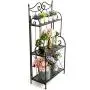 45-Inch Freestanding Scrollwork Design Metal Foldable 3-Tier Plant & Home Décor Display Stand Rack/Book Shelf 45-Inch Freestanding Scrollwork Design Metal Foldable 3-Tier Plant & Home Décor Display Stand Rack/Book Shelf