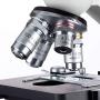 OMAX 40X-2000X LED Binocular Compound Lab Microscope w/ Double Layer Mechanical Stage + Blank Slides, Cover Slips, & Lens Cleaning Paper, M82ES-SC100-LP100
