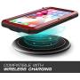 iPhone Xs Max Case, TCM Aluminum Metal Case - Water Resistant Shockproof Heavy Duty Tempered Glass Screen Protector Dual Layer Protective Case for Apple iPhone Xs Max-Red