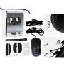 Gwolves Hati HTM Ultra Lightweight Honeycomb Design Wired Gaming Mouse 3360 Sensor - PTFE Skates - 6 Buttons - Only 61G (Black/Purple)