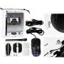 Gwolves Hati HTM Ultra Lightweight Honeycomb Design Wired Gaming Mouse 3360 Sensor - PTFE Skates - 6 Buttons - Only 61G (Black/Purple)