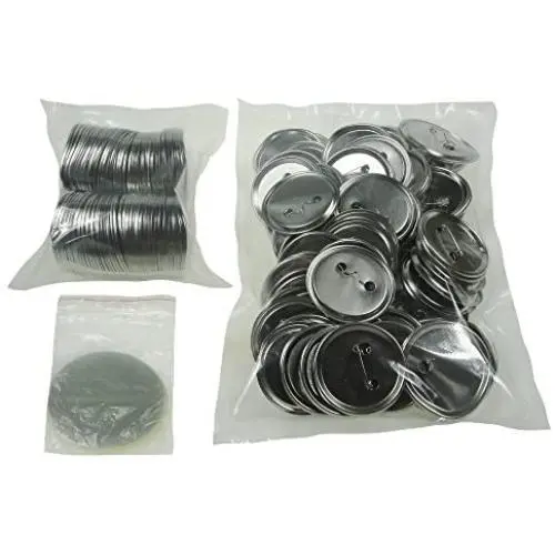 Sunshine 58mm Blank Badges & Buttons Parts for Badge & Button Making Machine (Holland-Pin Metal-Back 100sets) Sunshine 58mm Blank Badges & Buttons Parts for Badge & Button Making Machine (Holland-Pin Metal-Back 100sets)