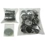 Sunshine 58mm Blank Badges & Buttons Parts for Badge & Button Making Machine (Holland-Pin Metal-Back 100sets)