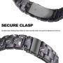 Ayeger Resin Band Compatible with Fitbit Blaze,Women Men Metal Frame Housing+ Resin Accessory Band Wristband Strap Blacelet for Fitbit Blaze Smart Watch Fitness(Black)