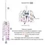 H&D HYALINE & DORA Chandelier Wind Chimes AB Coating Crystal Prisms Hanging Suncatcher Pendant Home Decor Gifts