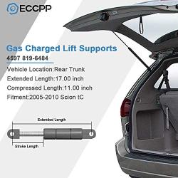 ECCPP Lift Supports Rear Trunk Hatch Shocks Struts Gas Springs for 2005-2010 Scion tC Compatible with 4597 Strut Set of 2