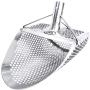 CKG Sand Scoop for Metal Detecting Stainless Steel Shovel for Beach Underwater Treasure Hunting (Large Scoop + Carbon Fiber Handle)