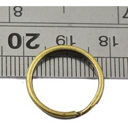 LoveinDIY 50 Pcs of 18mm Metal Split Ring Nickel Plated Small Key Chain Ring Part for Connecting Clasps Charms Links and Ornament Crafts