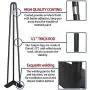 WINSOON Industrial Iron Hairpin Table Legs 34 Inch Set of 4 Pack Metal Bench Legs for Furniture feet Wooden Desk Legs Hair Pin Design (34 Inch 3-Rod Black) WINSOON Industrial Iron Hairpin Table Legs 34 Inch Set of 4 Pack Metal Bench Legs for Furniture feet Wooden Desk Legs Hair Pin Design (34 Inch 3-Rod Black)