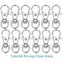 120PCS Premium Swivel Lanyard Snap Hook with Key Rings, Metal  Hooks  Keychain Hooks for Lanyard Key Rings Crafting