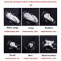 EuTengHao 43Pcs Invisible Nail Screws Wall Hooks No Trace Picture Hangers Traceless Photo Hook Hardwall Drywall Picture Hooks Multi Function Heavy Duty Picture Art Painting Frame Hanger (35Lbs,6Types)