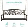 Best Choice Products 2-Person Metal Outdoor Porch Swing, Hanging Steel Patio Bench for Garden Deck w/Floral Accent, 485lb Weight Capacity - Bronze Best Choice Products 2-Person Metal Outdoor Porch Swing, Hanging Steel Patio Bench for Garden Deck w/Floral Accent, 485lb Weight Capacity - Bronze
