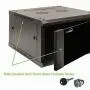NavePoint 15U Wall Mount Server Data Cabinet 24 Inch Depth Glass Door Lock Casters and Shelves NavePoint 15U Wall Mount Server Data Cabinet 24 Inch Depth Glass Door Lock Casters and Shelves
