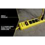 Yellow Jacket 5138N 5138 Metal Surge Protector Strip with 6 Outlets and 15 Foot Cord, Ft
