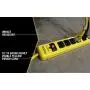 Yellow Jacket 5138N 5138 Metal Surge Protector Strip with 6 Outlets and 15 Foot Cord, Ft