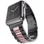 Seinit Stainless Steel Watch Band Replacement Strap Compatible with Apple Watch Series 6/5/4/3/2/1 44mm/42mm, Black/Rose Gold Seinit Stainless Steel Watch Band Replacement Strap Compatible with Apple Watch Series 6/5/4/3/2/1 44mm/42mm, Black/Rose Gold