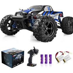 IMDEN Remote Control Car, Terrain RC Cars, Electric Remote Control Off Road Monster Truck, 1:18 Scale 2.4Ghz Radio 4WD Fast 30+ MPH RC Car, with 2 Rechargeable Batteries, Blue