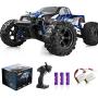 IMDEN Remote Control Car, Terrain RC Cars, Electric Remote Control Off Road Monster Truck, 1:18 Scale 2.4Ghz Radio 4WD Fast 30+ MPH RC Car, with 2 Rechargeable Batteries, Blue