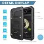 Mitywah Shockproof Case Compatible with iPhone Xs MAX, Waterproof Full Body Protective Cover Built-in Screen Protection Armor Military Grade Heavy Duty Metal Shell with Impact Resistant Bumpers,Black
