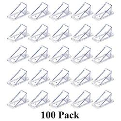 JSP Manufacturing V2-Mini Roof Guard Snow Guard Prevent Sliding Ice Snow Stop Buildup Plastic Multipack-Multicolor (100, Clear)