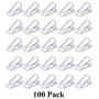JSP Manufacturing V2-Mini Roof Guard Snow Guard Prevent Sliding Ice Snow Stop Buildup Plastic Multipack-Multicolor (100, Clear)