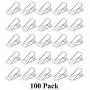 JSP Manufacturing V2-Mini Roof Guard Snow Guard Prevent Sliding Ice Snow Stop Buildup Plastic Multipack-Multicolor (100, Clear)