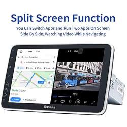 Dasaita 10.2 inch Large Screen Double Din Android 10.0 Car Stereo for Any Vehicle with a Double din Slot Radio with GPS Navigation 4G Ram 64G ROM Built in DSP Dash Kit Meomery Card