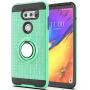 LG V35 Case,LG V35 ThinQ / V30 / LG V30S / LG V30 Plus Case with HD Phone Screen Protector,Ymhxcy 360 Degree Rotating Ring & Bracket Dual Layer Resistant Back Cover for LG V30 +ZH Mint