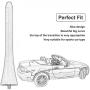 BASIKER 5-Inch Short Antenna Mast for 2006-2020 Mazda Miata MX-5 NC ND RF Metal Mast Black Oxidation Prevent Fading & Support for Car Wash