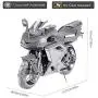Piececool 3D Metal Model Kits- Motorcycle, DIY 3D Metal Puzzle for Adults, Great Birthday Gifts