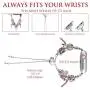 Wearlizer Handmade Compatible with Apple Watch Band 38mm 40mm Womens for iWatch SE Wristband Christmas Replacement Unique Metal Bracelet with Adjustable Chain Strap for Series 6 5 4 3 2 1 Edition