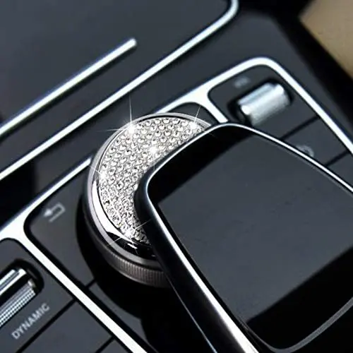 Car Media Knob Cover Caps Bling Center Console Multimedia Knob Covers Auto Interior Bling Accessories Metal Stickers for Mercedes-Benz C-Class E-Class GLC 2016 2017 2018 Car Media Knob Cover Caps Bling Center Console Multimedia Knob Covers Auto Interior Bling Accessories Metal Stickers for Mercedes-Benz C-Class E-Class GLC 2016 2017 2018