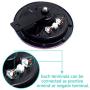 Eletric Car Horn Kit 12V Super Loud High Tone and Low Tone Metal Twin with Colour Protective Grill Works on Any 12 Volt Vehicle Horn Including Cars, Trucks, Vans, Motorcycles, Buses, Buses,Boats