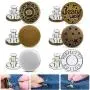 Aqringo 6 Pcs Jean Button Pins, No Sew Instant Buttons Jean Button Replacement Adjustable Button Pins for Jeans Detachable Pants Button Pins Add or Reduce Pants Waist in Seconds, No Tools Require Aqringo 6 Pcs Jean Button Pins, No Sew Instant Buttons Jean Button Replacement Adjustable Button Pins for Jeans Detachable Pants Button Pins Add or Reduce Pants Waist in Seconds, No Tools Require