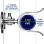 Wall Mount (Flat Back) Fork Gate Latch - Use for 1-7/8'' (2'') Gate Frames, Easily Mounts to Wooden Gate Post or Wall with Screws or Lag Bolts - Gate Latch Hardware