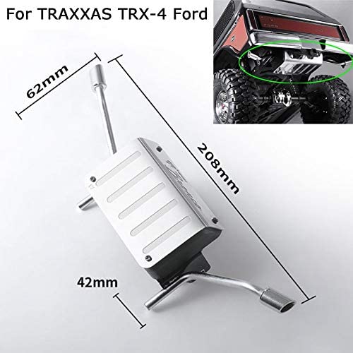 Metal Simulation Tank + Exhaust Pipe for DJ TRAXXAS TRX-4 Ford Bronco #DJC-9157