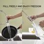 GIMILI Kitchen Faucet with Pull Down Sprayer Commercial Single Handle Lever Spring Kitchen Sink Faucet Brushed Nickel