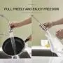 GIMILI Kitchen Faucet with Pull Down Sprayer Commercial Single Handle Lever Spring Kitchen Sink Faucet Brushed Nickel