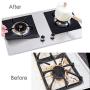 Stove Burner Covers - Gas Stove Protectors Black 0.2mm Double Thickness, Reusable, Non-Stick, Fast Clean Liners for Kitchen/Cooking. Size 10.6'' x 10.6'' BPA Free(8 Packs)