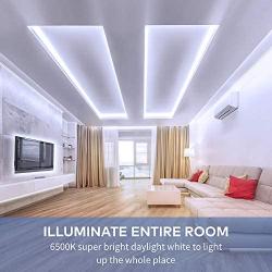 Govee White LED Strip Lights, Upgraded 16.4ft Dimmable LED Light Strip 6500K Bright Daylight White, Strong Adhesive, 300 LEDs Flexible Tape Lights for Mirror, Kitchen Cabinet, Bedroom