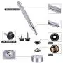 Glarks 120-Pieces Stainless Steel Marine Grade Canvas and Upholstery Boat Cover Snap Button Fastener Kit with 2Pcs Setting Tool (40 Sets) - Black Glarks 120-Pieces Stainless Steel Marine Grade Canvas and Upholstery Boat Cover Snap Button Fastener Kit with 2Pcs Setting Tool (40 Sets) - Black