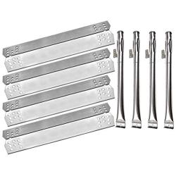 Hongso Grill Kit for Home Depot Nexgrill 720-0830H, 720-0830D Gas Grill Models,Stainless Steel Burners & Heat Plates Tent Shields Grill Parts Replacement (SPG3714-SBH03)