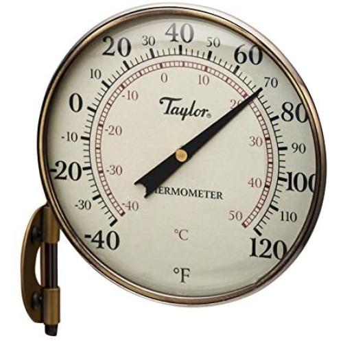 Taylor Precision Products Heritage Metal Dial Thermometer (4.25-Inch)