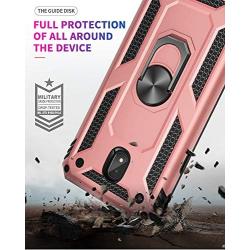 Galaxy J7 2018 Case,Samsung Galaxy J7 Aero/J7 Top/J7 Crown/J7 Aura/J7 Refine/J7 Star/J7 Eon Case,SUSAA 360 Degree Rotating Ring Holder Kickstand Case for Galaxy J7 2018 Rose Gold