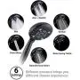 G-Promise Handheld Shower Head High Pressure 6 Spray Settings, Detachable Hand Held Showerhead 4.9'' Face with Extra Long Flexible Hose and Metal Adjustable Bracket (Oil Rubbed Bronze) G-Promise Handheld Shower Head High Pressure 6 Spray Settings, Detachable Hand Held Showerhead 4.9'' Face with Extra Long Flexible Hose and Metal Adjustable Bracket (Oil Rubbed Bronze)