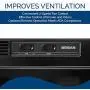 Broan-NuTone 413023 Ductless Range Hood Insert with Light, Exhaust Fan for Under Cabinet, 30-Inch, Black