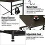 Engriy Writing Computer Desk 47'', Home Office Study Desk with 2 Storage Shelves on Left or Right Side, Modern Simple Style Wood Table Metal Frame for PC Laptop Notebook Engriy Writing Computer Desk 47'', Home Office Study Desk with 2 Storage Shelves on Left or Right Side, Modern Simple Style Wood Table Metal Frame for PC Laptop Notebook